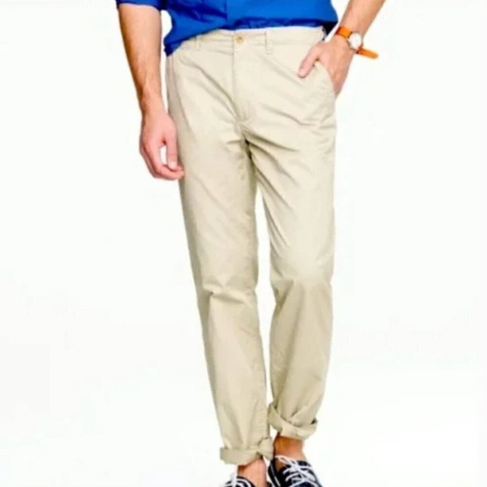 J. Crew Chino Sutton Mens Summer Weight sz 32 x 32